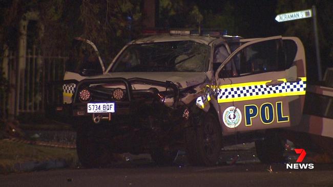 Two police officers then had to assist Rogerson at the scene to save her life. Picture: 7NEWS