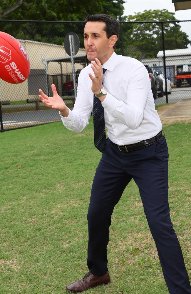 Queensland opposition leader David Crisafulli is copping flack from Labor. Picture: Tertius Pickard