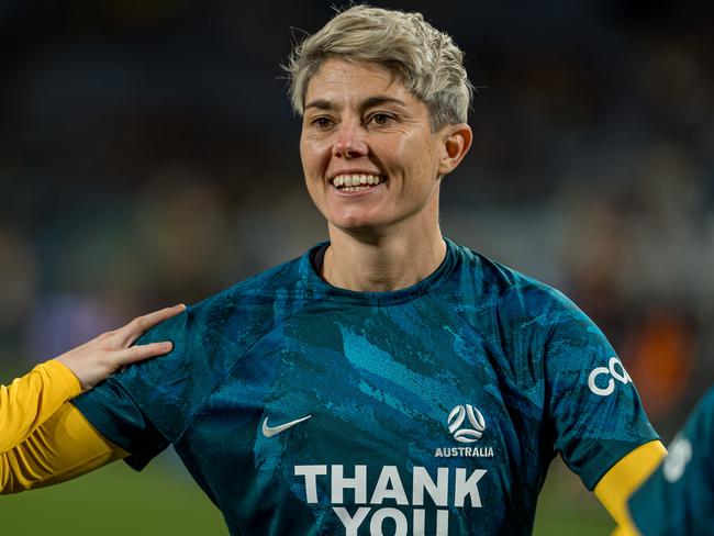 SYDNEY, AUSTRALIA - JUNE 03: Mary Fowler of Australia looks on ahead of the international friendly match between Australia Matildas and China PR at Accor Stadium on June 03, 2024 in Sydney, Australia. (Photo by Andy Cheung/Getty Images)