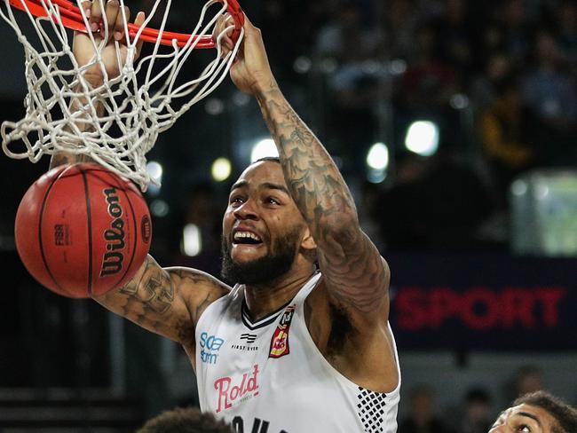 High-flying, hard dunking Long is one of the best players in the NBL. Picture: AAP