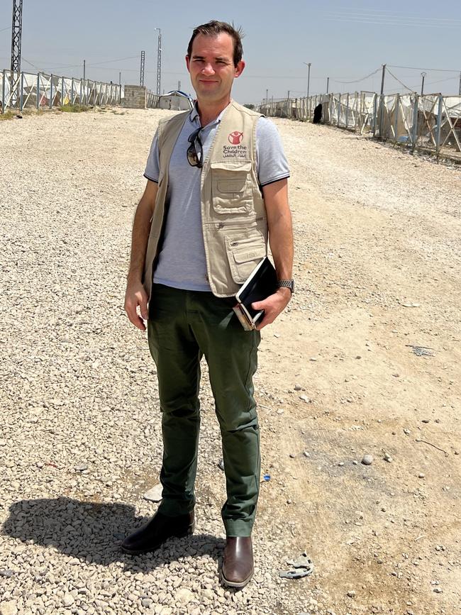 Save the Children CEO Mat Tinkler made the journey from Melbourne to the camp at al-Roj in Syria to prove it was safe enough for officials to visit.