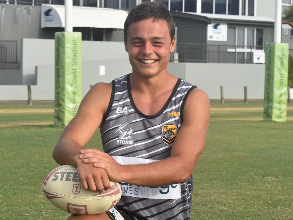 Sunshine Coast Falcons Mal Meninga Cup player for 2023, Chase Paterson. Picture: Patrick Woods