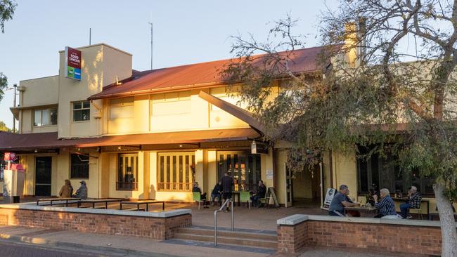 The rules meant people could still enter the CBD if they were going to a restaurant or hospitality venue. Picture: Grenville Turner