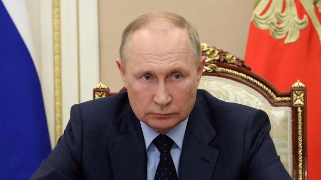 Russian President Vladimir Putin in Moscow on Tuesday. Picture: AFP