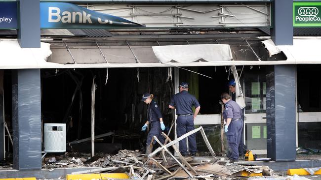 The Bank of Queensland on Gympie Rd, Aspley, was blown-up during an attempted robbery in 2008.