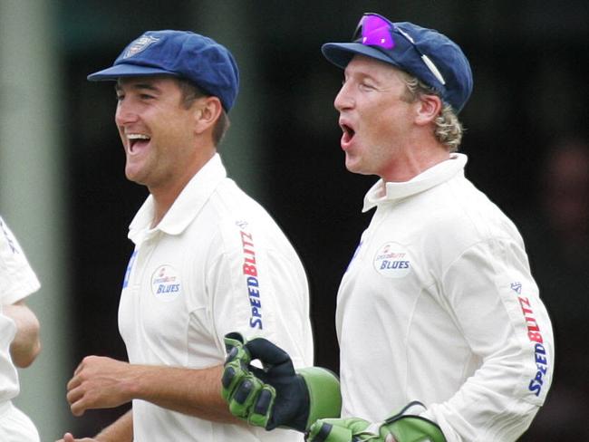 Phil Jaques (L) and Brad Haddin were teammates at both NSW and for Australia.