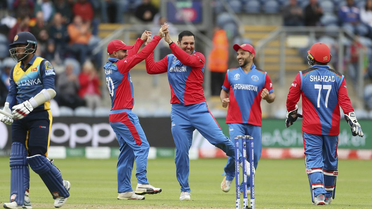 Mohammad Nabi has produced one of the more remarkable overs in World Cup history.