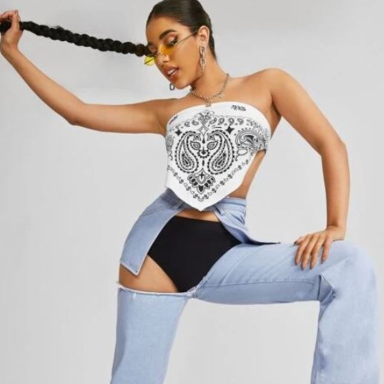 Shein is mocked for selling women's cut out jeans which expose their  knickers