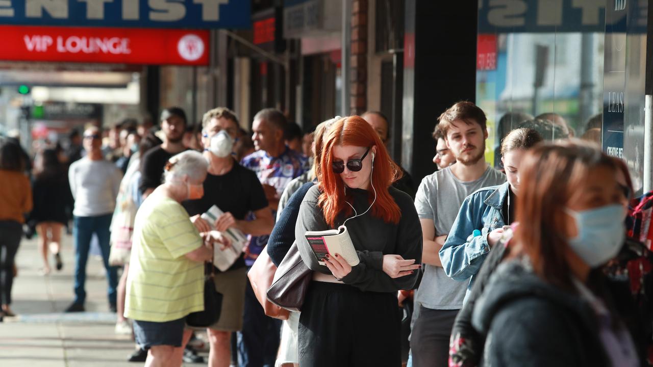 Thousands headed to Centrelink after they lost their jobs, causing queues.