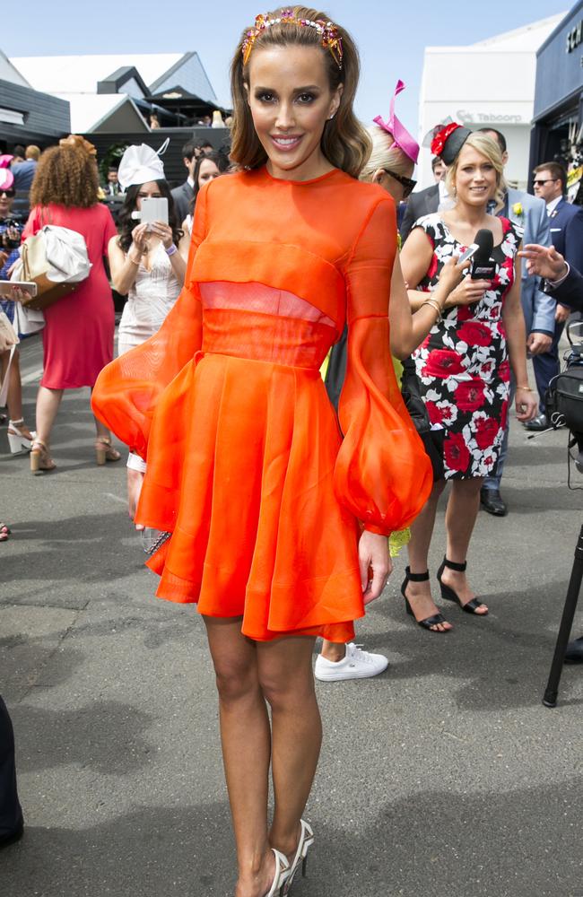 Rebecca Judd at 2015 Melbourne Cup. Picture: Media Mode