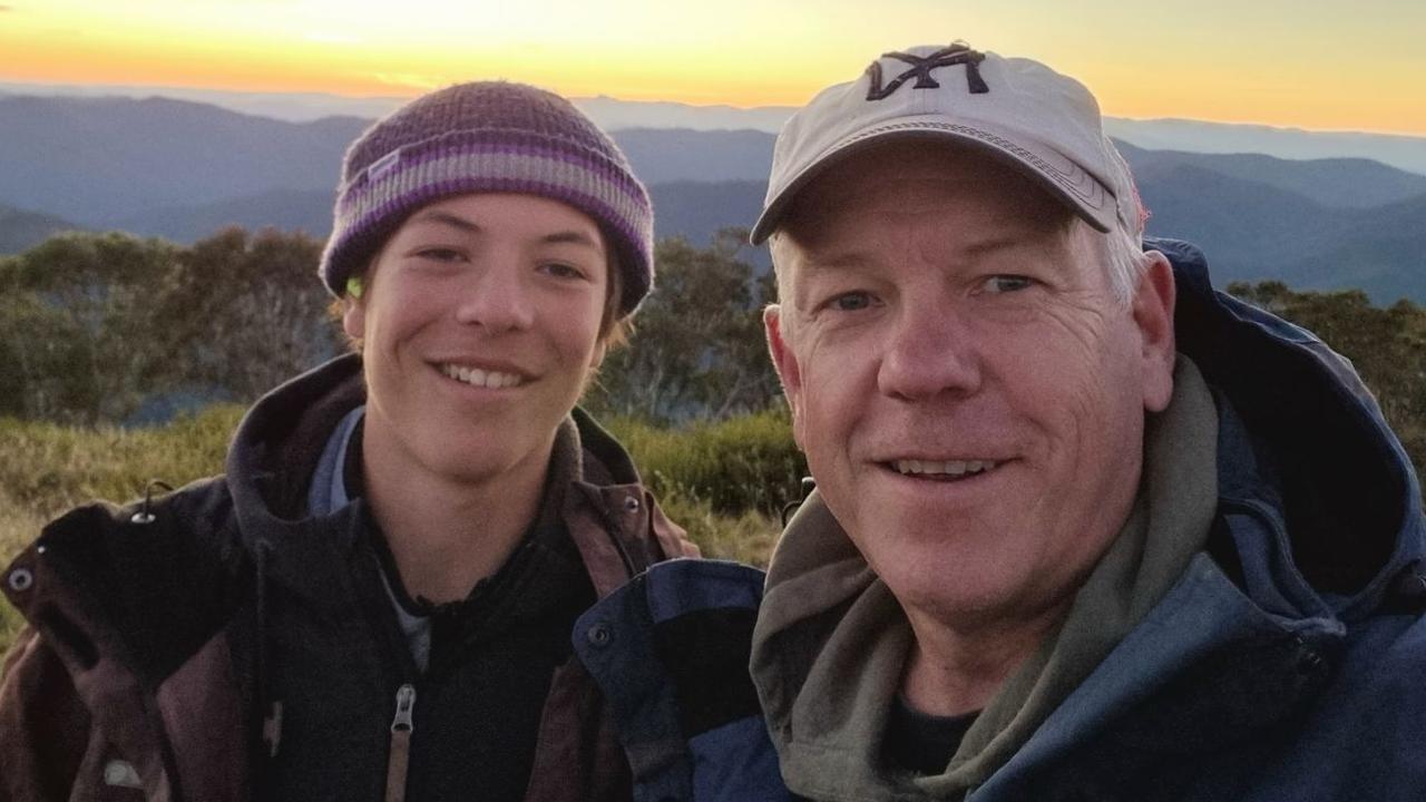 Charlie Stevens and father Grant Stevens. Picture: Supplied