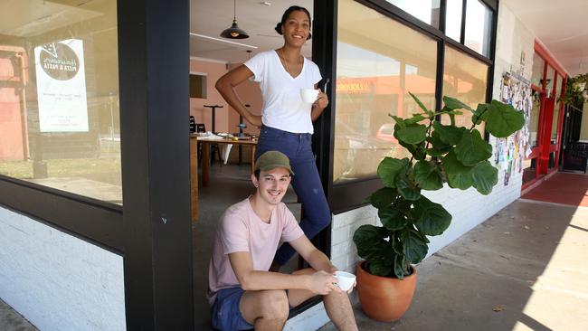 Barista Daniel Williams and chef Althea Moos at Two Blocks Cafe in Holloways Beach PICTURE: ANNA ROGERS