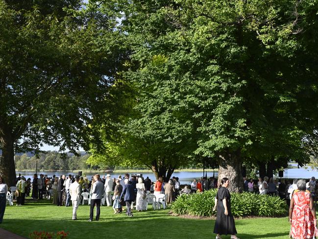 Government House regularly hosts schoolgroups and visitors at the residence. Picture: NewsWire / Martin Ollman