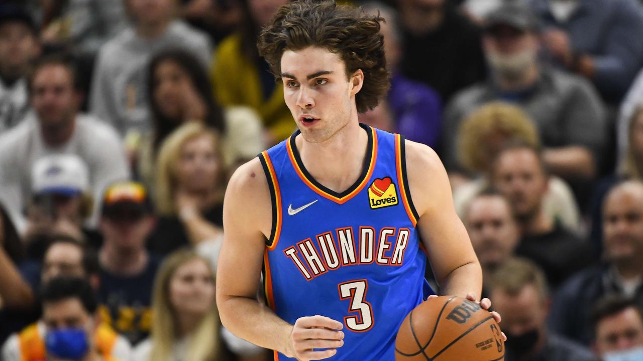 Giddey enjoyed a career-best game against the 76ers. (Alex Goodlett/Getty Images/AFP)