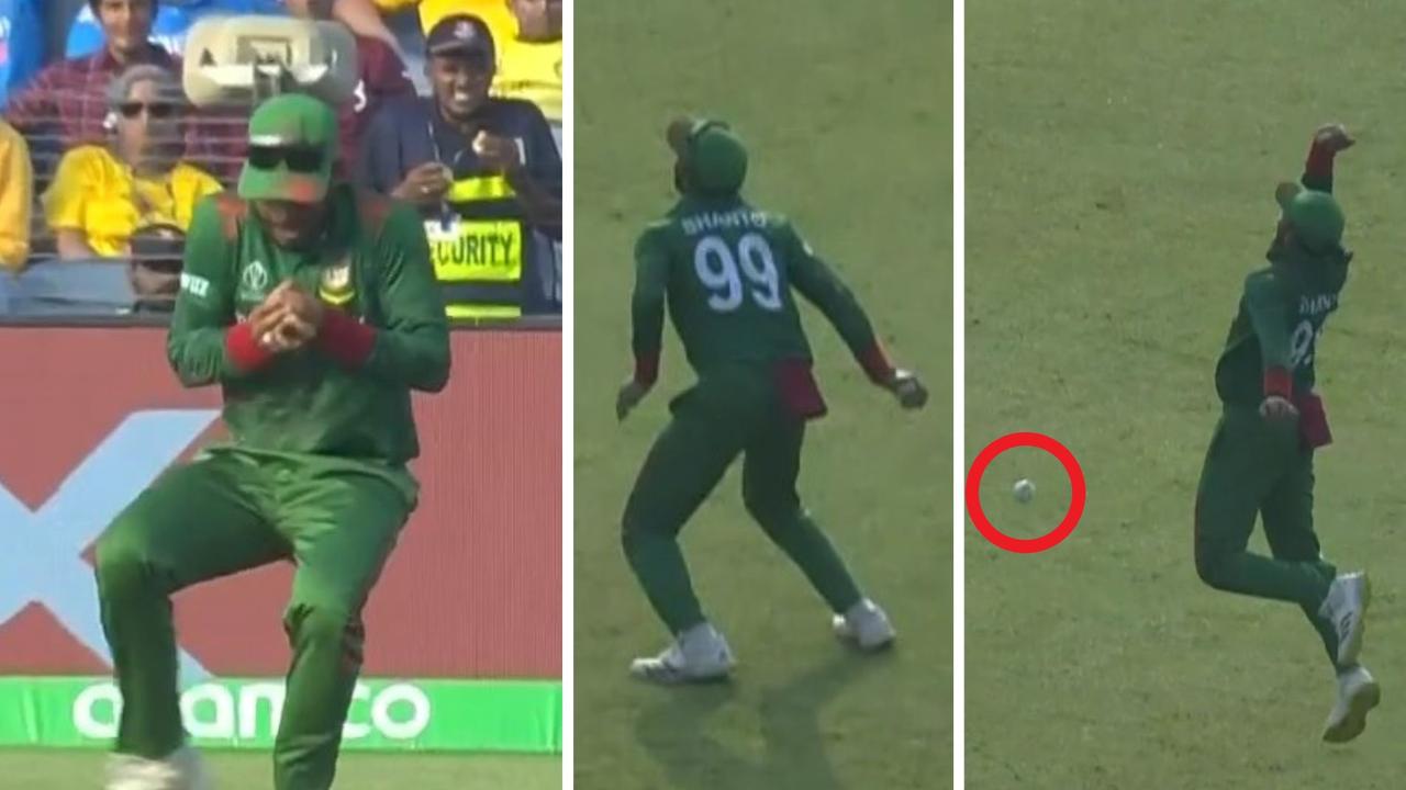 World Cup catch controversy erupts as Australia thump Bangladesh