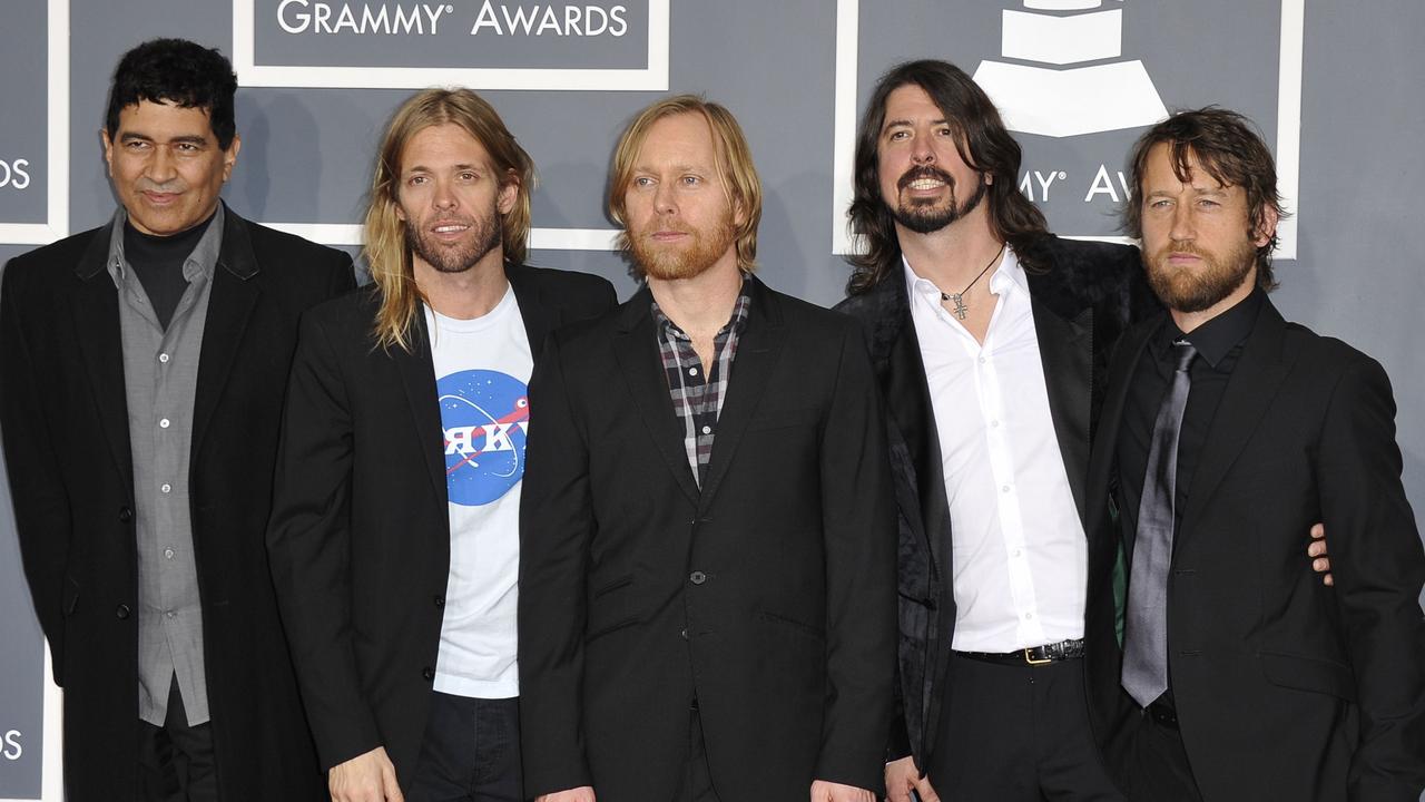 The Foo Fighters at the 2012 Grammy Awards. Picture: AFP