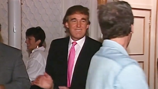 Footage of Trump with Epstein at party in 1992