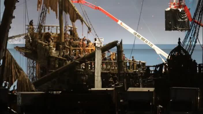 Behind-the-scenes at the Pirates of the Caribbean Gold Coast set