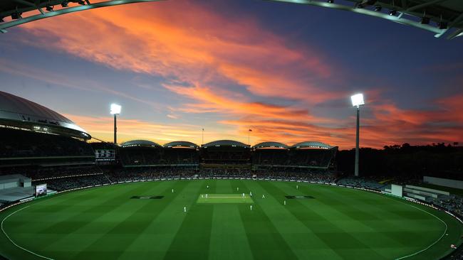 Adelaide (pictured) and Perth will host back-to-back day-night Tests. Picture: AFP 