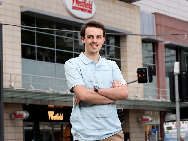 Kmart worker James Wigg expects stores to be busy in the lead up to Christmas. Picture: Toby Zerna