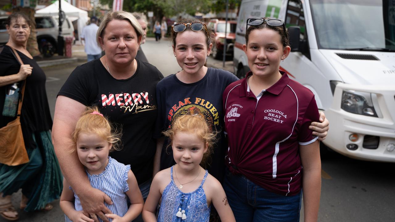 Izabelle Lee, Milly Davey, Chelsea Davey, Sophie Meads and Teena Lee at Mary Christmas, December 20,2023.