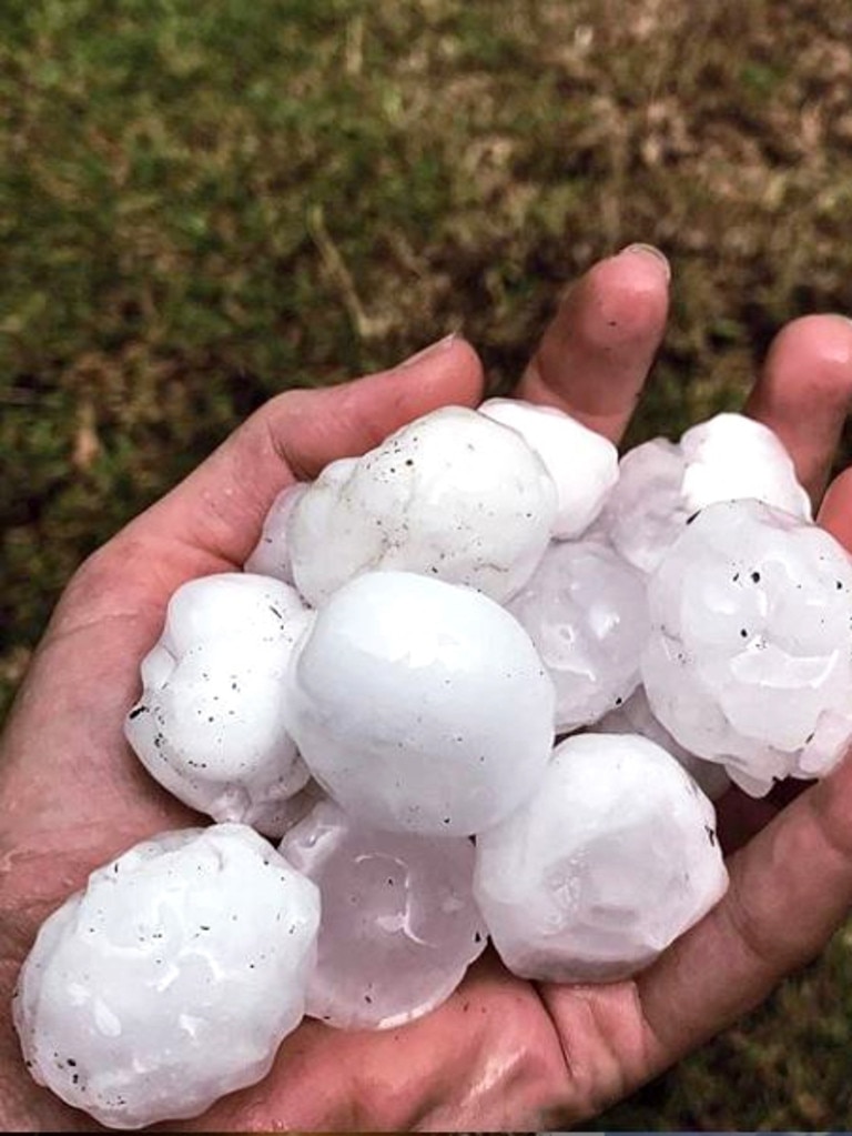 Brisbane Weather Top Pictures From Huge Hailstorm That Hit Southeast Queensland On Sunday