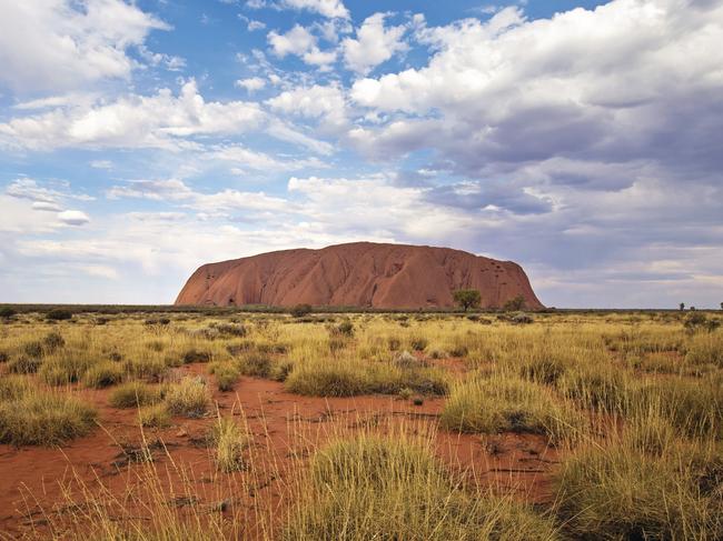 The colours of Uluru change as the sun moves across the rock face. PICTURE: Shaana McNaught