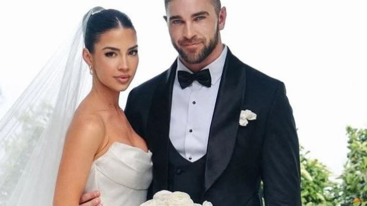 A Gold Coast fitness influencer’s idyllic Italian wedding pics have been blasted for being a little “too perfect”.