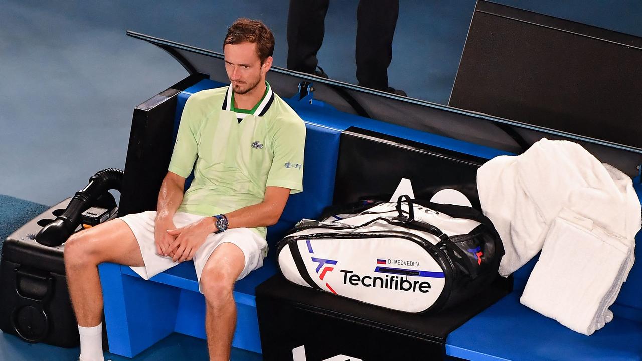 Daniil Medvedev wishes he had more support. (Photo by Paul Crock / AFP)