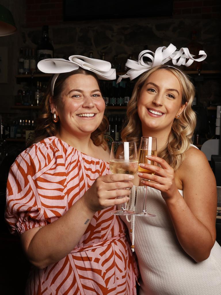 Del Shepherd and Meghan Bennett. Melbourne Cup event at The Brick Factory in Salamanca. Picture: Nikki Davis-Jones