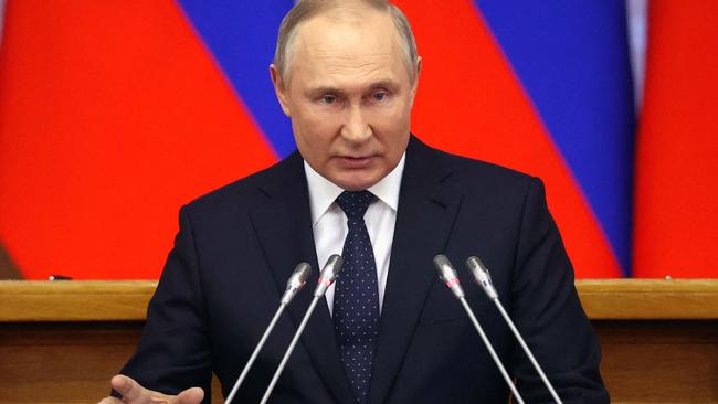 Russian President Vladimir Putin. Picture: Alexandr Demyanchuk/Sputnik/AFP