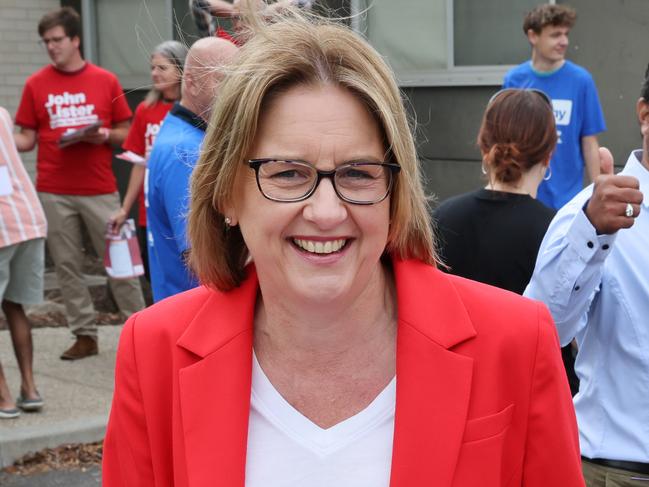 MELBOURNE, AUSTRALIA- NewsWire Photos FEBRUARY 8, 2025: Premier Jacinta Allan at Manor Lakes College for the Werribee by election for Victoria. Picture:  NewsWire/ David Crosling