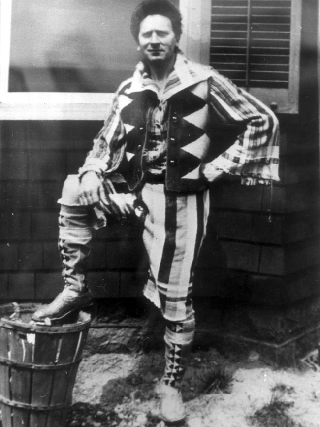 Percy Grainger in one of his multi-coloured outfits. Picture: Grainger Museum