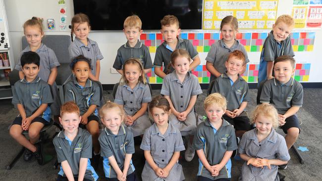 Mirripoa Primary School Class : Prep. 00A Back Row From Left: Arlo Cunningham, Mila Kueffer, Patrick Holland, George Inglis, Matilda Hope, Leo Williamson . Middle Row From Left : Shivansh Bhardwaj, Nikki Mupeta, Delilah Pape, Harper Hateley, Oliver Tidd, Loaki Barry . Front Row From Left: Harry Kelly, Nate Norbury, Aria Bullen, Ollie Black, Kiah Wescoat . Picture: Mark Wilson