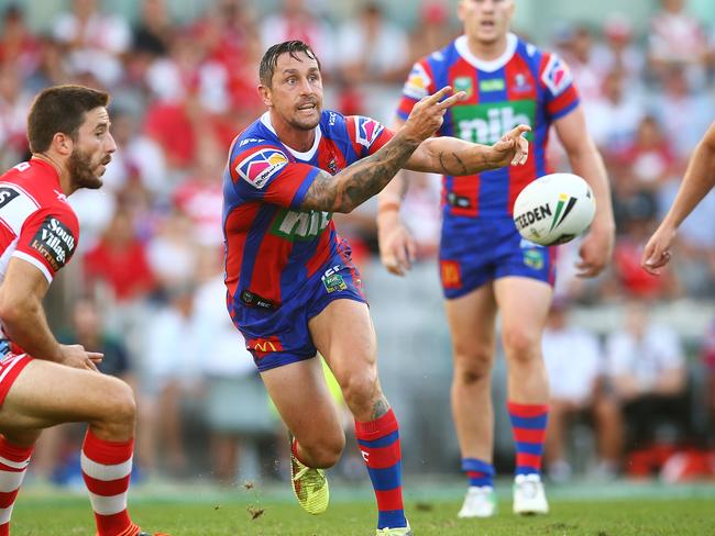 Mitchell Pearce in action for the Knights.