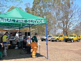 WILD: A month-long fire in the Lockyer Valley has been blazing for weeks. Picture: Ebony Graveur