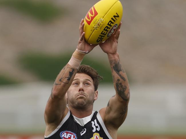 Caleb Daniel has become Luke Beveridge’s go-to sub this year. Picture: Darrian Traynor/Getty Images