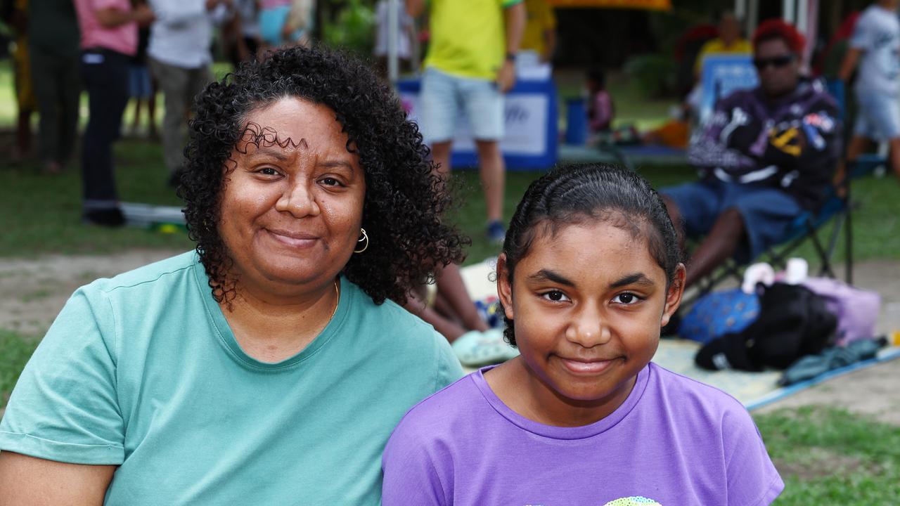 Anna Sambo and Patience Sambo, 10, at the 19th annual CARMA multicultural festival, held at Fogarty Park. Picture: Brendan Radke