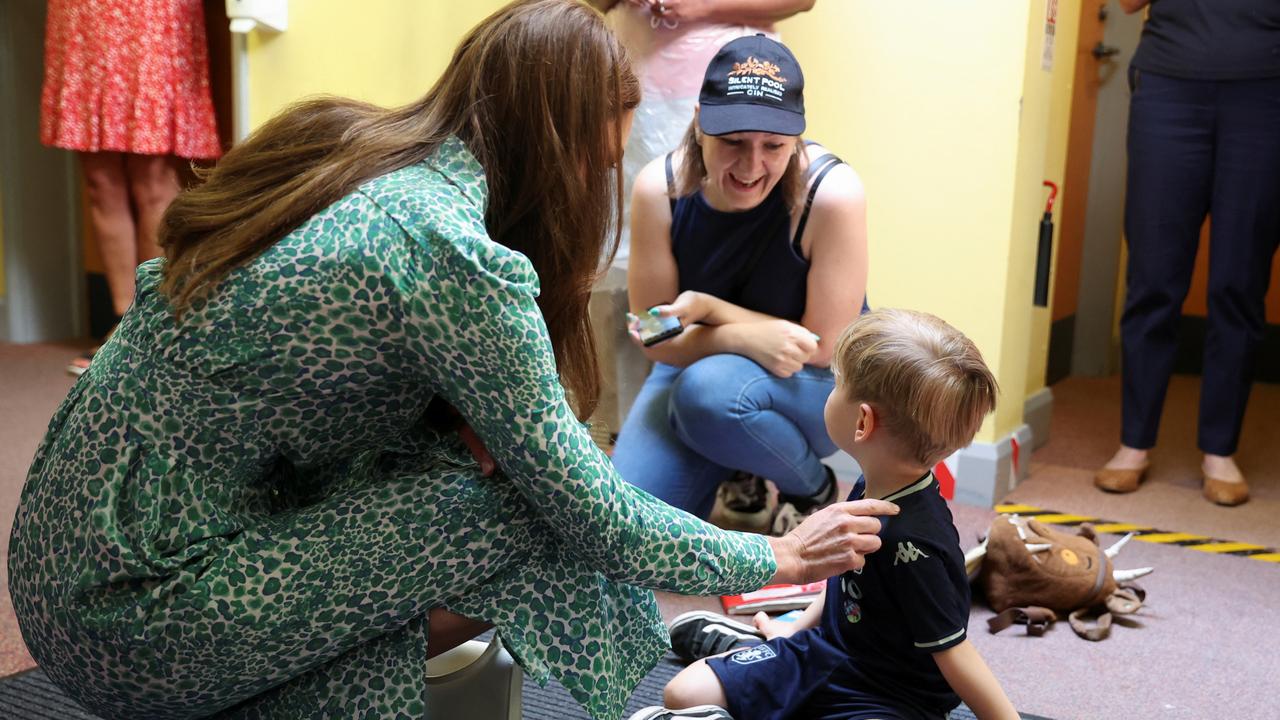 The Princess of Wales interacted with parents and children at the centre. Picture: Getty Images