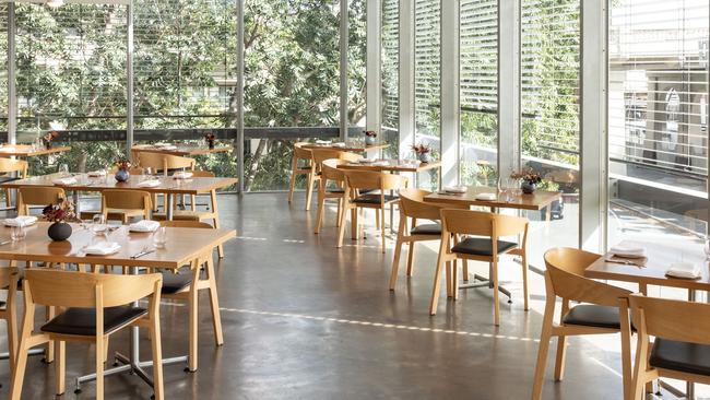 Inside GOMA’s new Farm-to-Table restaurant. Picture: David Kelly