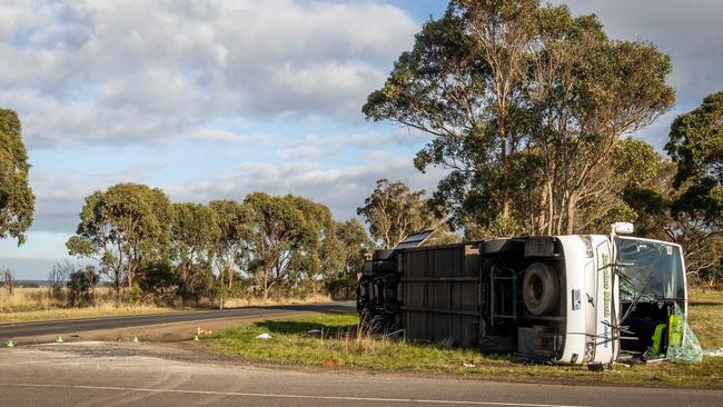 The scene in Eyensbury on Wednesday morning. Picture: Jake Nowakowski