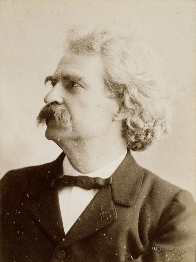 Author Mark Twain by photographer Walter Barnett in 1893 Pic Courtesy State Library of NSW Photography