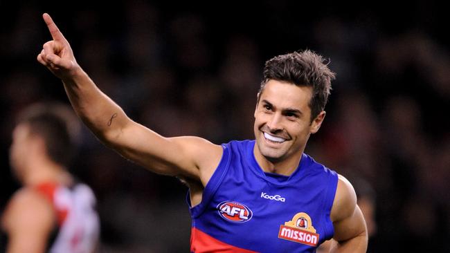 Daniel Giansiracusa in his playing days at the Western Bulldogs. Picture: AAP