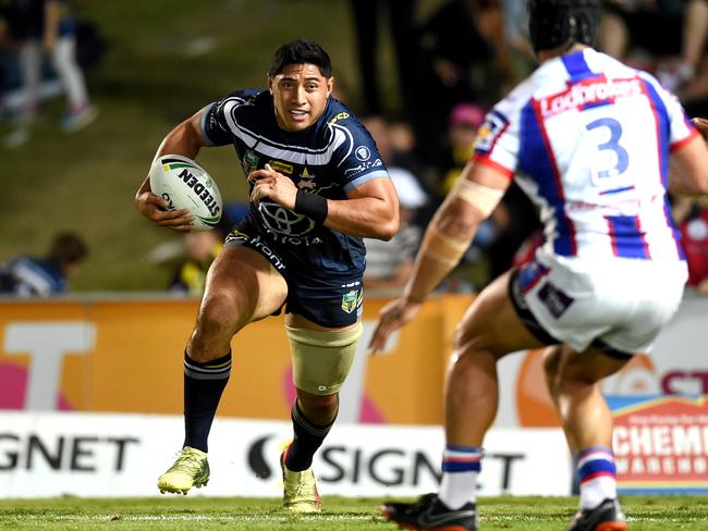 Jason Taumalolo underperformed against Newcastle. Picture: Alix Sweeney