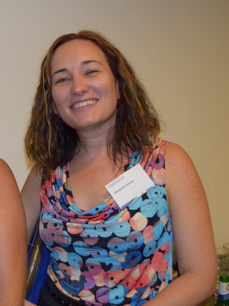 Michelle Searle (left) and Elizabeth Cannon, University of the Sunshine Coast, at the AICD  information session on changes to business law in Mooloolaba on Tuesday.  Photo Nicky Moffat / Sunshine Coast Daily