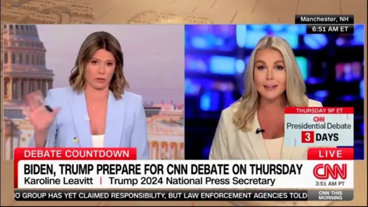 Leavitt appeared to rattle the CNN host.