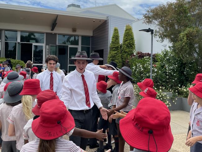 Whitsunday Anglican Schools honour guard for their 2022 graduating class. Photo: Zoe Devenport