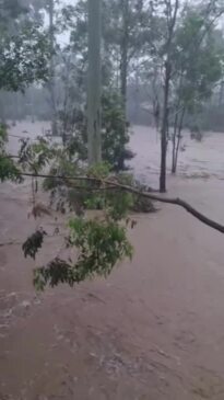 Flash flooding at Springfield Lakes