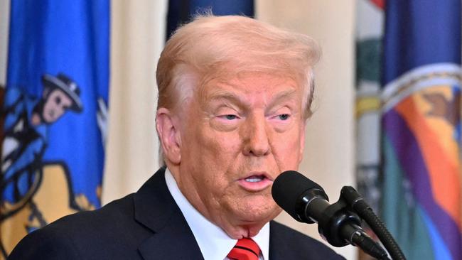 US President Donald Trump speaks during an Education event and signs executive orders in the East Room of the White house in Washington, DC, March 20, 2025. US President Donald Trump will sign an order March 20, 2025 to start dismantling the Department of Education, fulfilling an election campaign pledge and a long-held dream of American conservatives. By law, the Education Department -- created in 1979 -- cannot be shuttered without the approval of Congress, and Republicans do not have the votes to push that through. (Photo by Mandel NGAN / AFP)