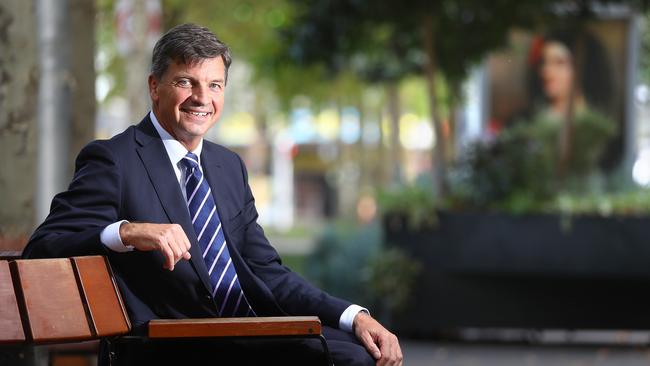 Liberal frontbencher Angus Taylor in Geelong. Picture: Alison Wynd